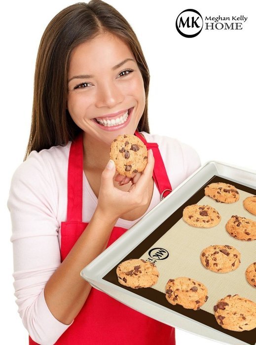 Non-Stick Silicone Baking Mat Set (2 - 18" x 13"), Superior to Parchment Paper Sheets or Oil