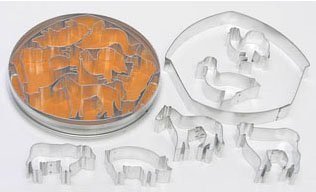 R & M International 1926 Barnyard Theme 7-Piece Cookie Cutter Set