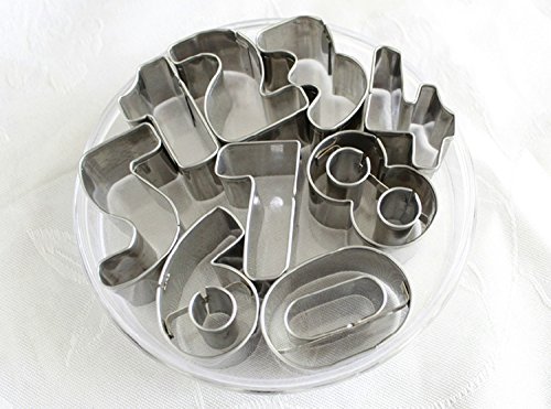 EdiMoM Brand; Mini Cookie Chocolate Cutters Set Geometry Shapes (12 Pieces) N10
