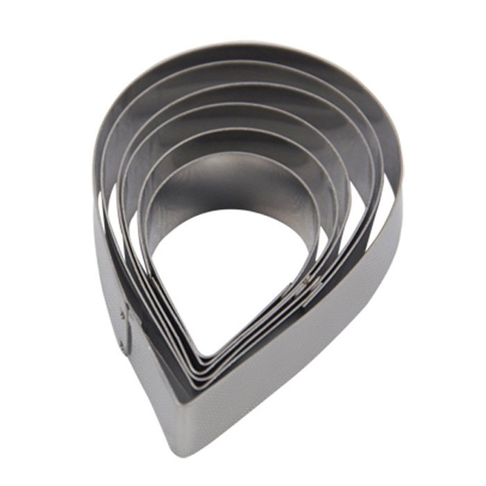 FOUR-C Cupcake Molds Rose Cupcake Cutter Set Sugar Petal for Decorating Supplies Color Silver N2