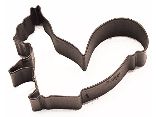 R&M Squirrel 3.75" Cookie Cutter Brown With Brightly Colored, Durable, Baked-on Polyresin Finish