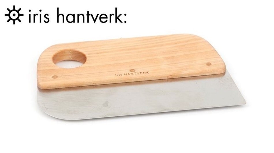Iris Hantverk Beech Wood and Stainles Steel Dough Scraper