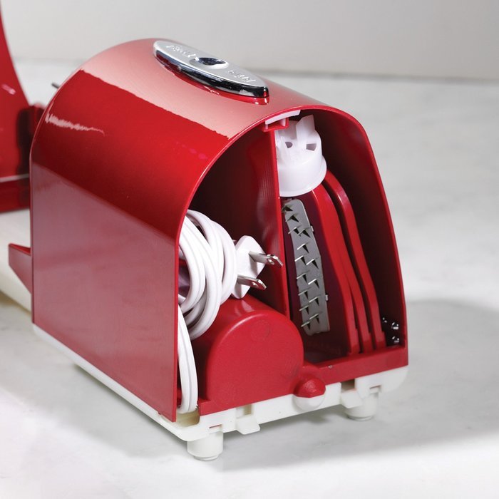 Nostalgia PT300RETRORED Retro Series Spiral Twister, Peeler & Potato Chip on a Stick Maker N5