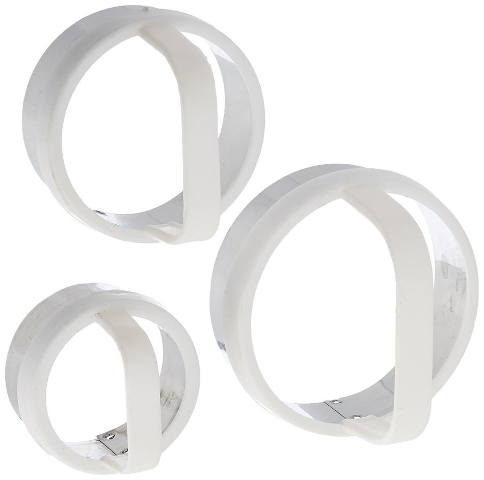 Norpro 3489 Biscuit/Cookie Cutter, Plain, Set of 3