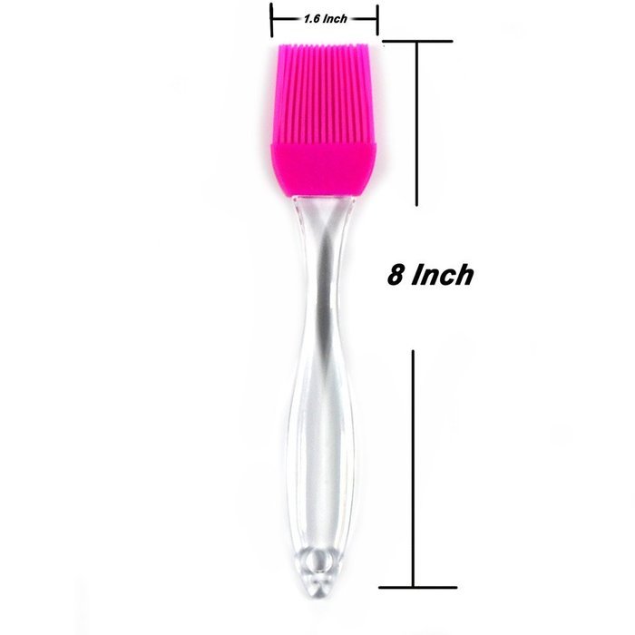 Silicone Brush - DefenderX 7.5 Inch (Set of 4 Color), Dishwasher Safe, Soft and Flexible - Won't Chip Crack Dent... N3