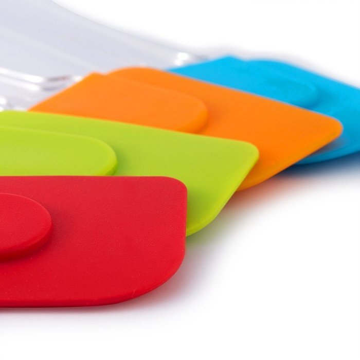 Silicone Brush - DefenderX 7.5 Inch (Set of 4 Color), Dishwasher Safe, Soft and Flexible - Won't Chip Crack Dent... N11