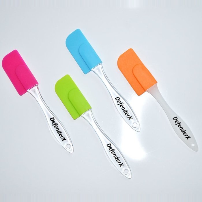 Silicone Brush - DefenderX 7.5 Inch (Set of 4 Color), Dishwasher Safe, Soft and Flexible - Won't Chip Crack Dent... N13