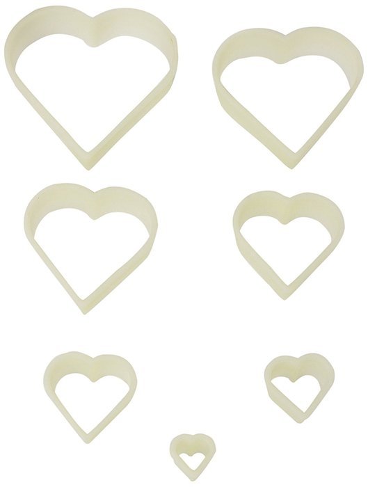 Fat Daddio's 7-Piece Heart Nylon Cutter Set