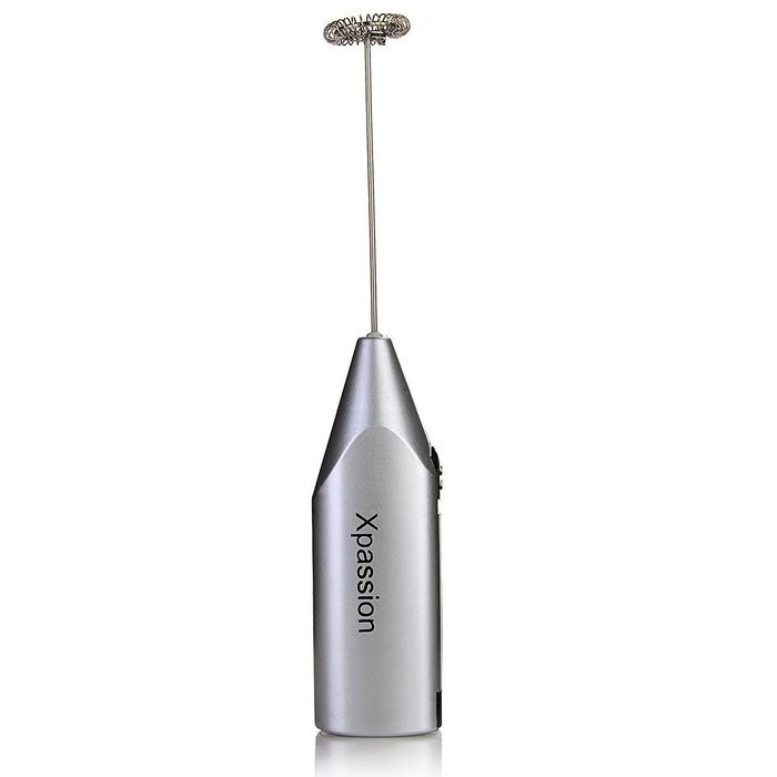 Xpassion Electric Milk Frother Handheld Milk Wand Mixer Frother for Latte Coffee Hot Milk