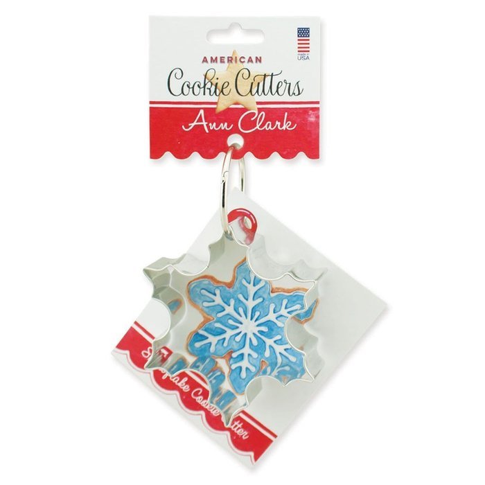Snowflake Cookie and Fondant Cutter - Ann Clark - 3.6 Inches - US Tin Plated Steel
