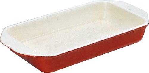Chasseur 1 Quart Enamel Cast-Iron Rectangular Dish, Green N2