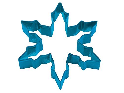 CybrTrayd R&M Narrow Snowflake Durable Baked-On Polyresin Finish Cookie Cutter, Navy