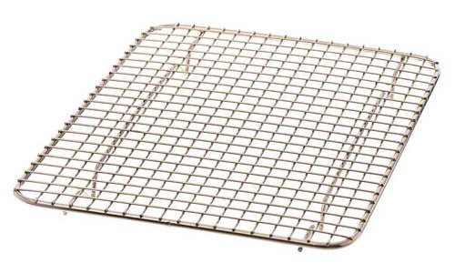 Browne (PG810) 8" x 10" Rectangular Nickel-Plated Footed Pan Grate N4