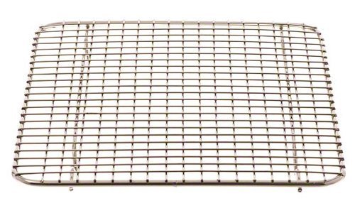 Browne (PG810) 8" x 10" Rectangular Nickel-Plated Footed Pan Grate N5