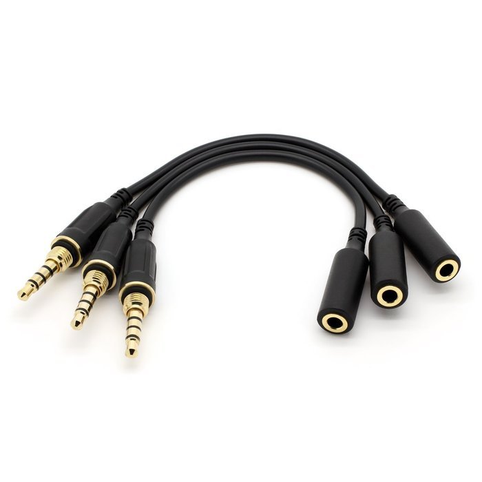 3 Pack iPhone Replacement LifeProof Headphone Adapters / Cables / Connectors for Fre, Nuud and Fre Power Cases... N2