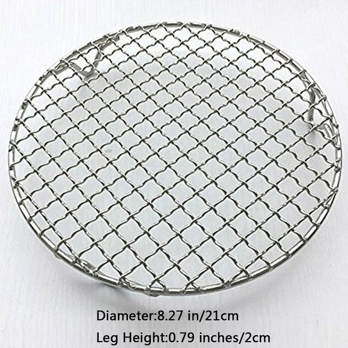 Loghot Multi-Purpose Round Stainless Steel Cross Wire Round Steaming Cooling Barbecue Racks/Carbon Baking Net/... N6