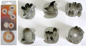 R & M Halloween Linzer 6 Piece Cookie Cutter Set