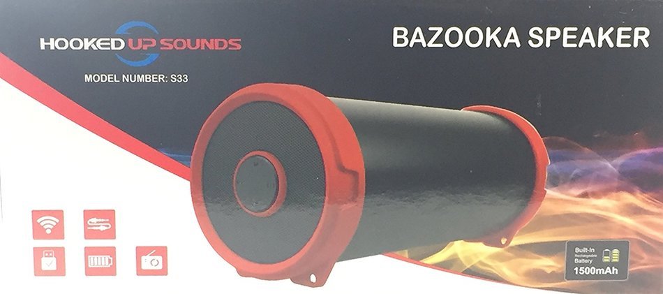 Portable Bluetooth Speaker - Small Bazooka Cylinder Speaker - Portable and Durable - Indoor/Outdoor Fun - Wireless... N8