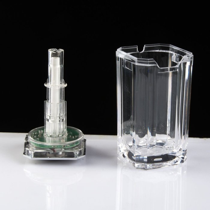 SSAdams USB Portable Mini LED Crystal Water Glass Humidifier Mist Maker Changing Color N3