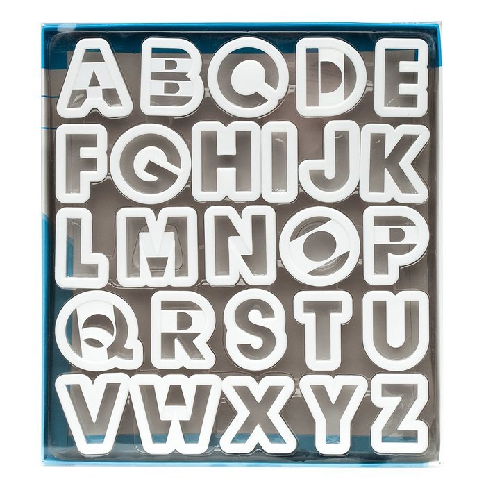 Ateco 5770 Alphabet Cookie Cutter Set
