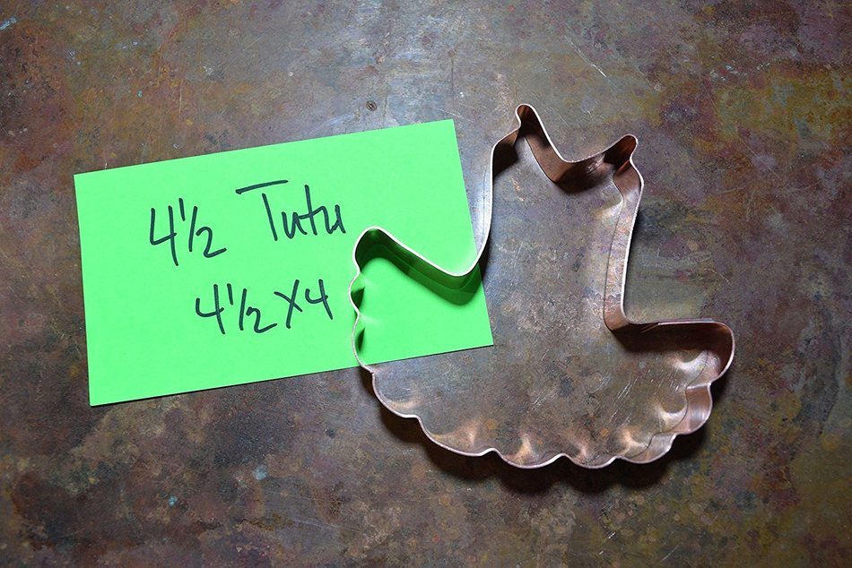 4.5 Inch Ballerina Tutu Cookie Cutter N2