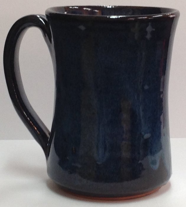 Handmade pottery large Coffee Mug 14 holds 14 ounces.