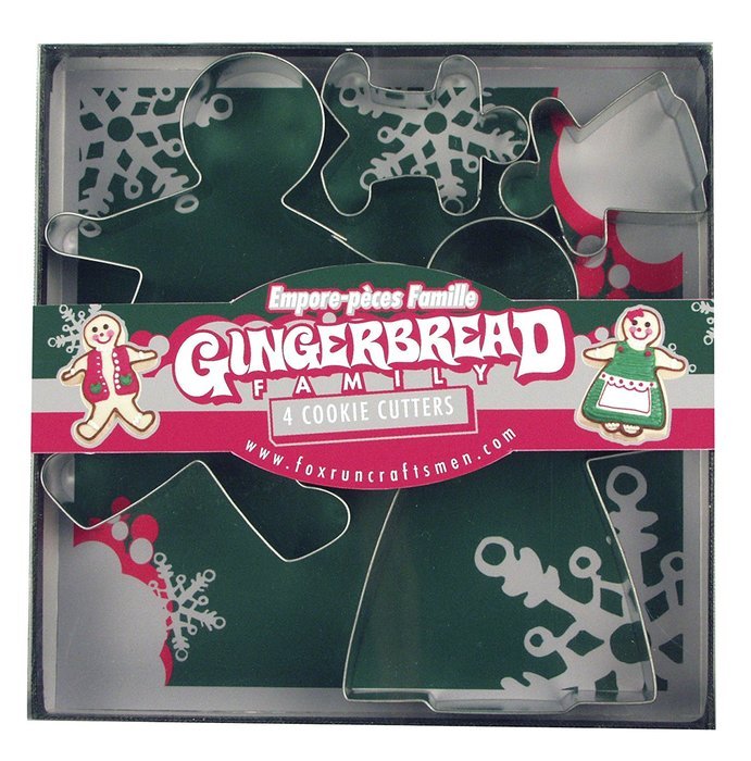 Fox Run Gingerbread Family Cookie Cutter Set N3