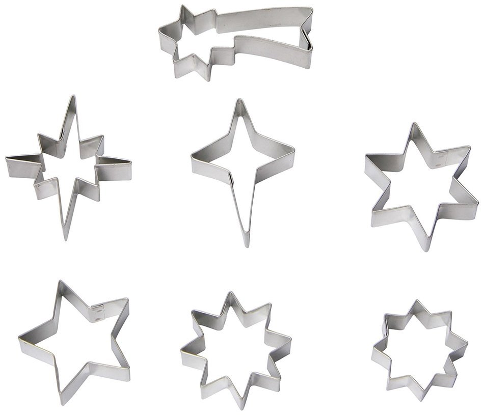 R & M Mini All Star 7 Piece Cookie Cutter Set, Tin
