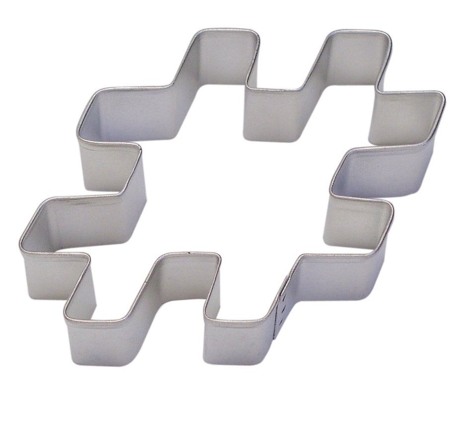CybrTrayd RM-0863 R&M Hashtag 4" Cookie Cutter, Metallic