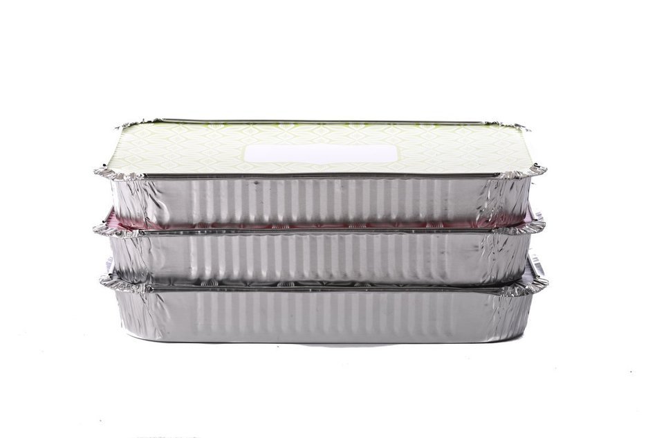 Simply Baked Large Baking and Take-out Pan, Disposable, Oven & Freezer Safe Foil Pan with Paper Lid (pack of 4...
