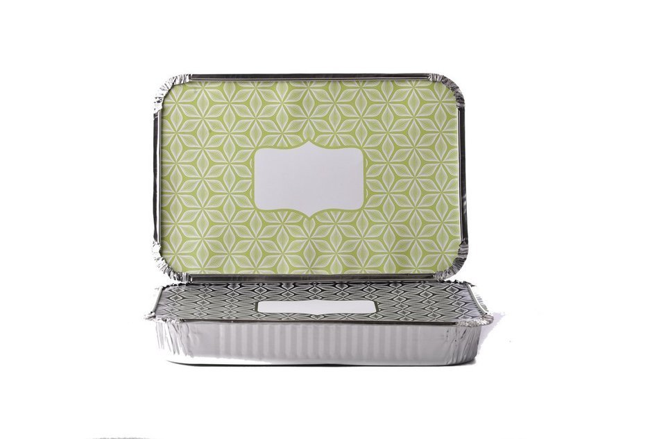 Simply Baked Large Baking and Take-out Pan, Disposable, Oven & Freezer Safe Foil Pan with Paper Lid (pack of 4... N2