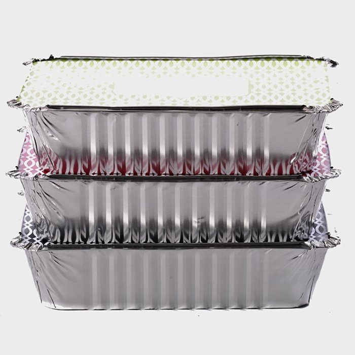 Simply Baked Large Baking and Take-out Pan, Disposable, Oven & Freezer Safe Foil Pan with Paper Lid (pack of 4... N6