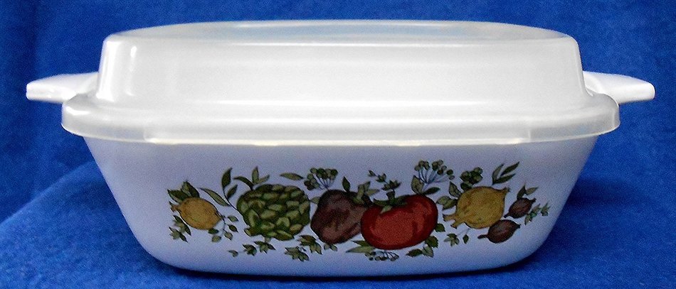 Corning Ware P-41-B Spice of Life Individual Casserole with Plastic Refrigerator Lid