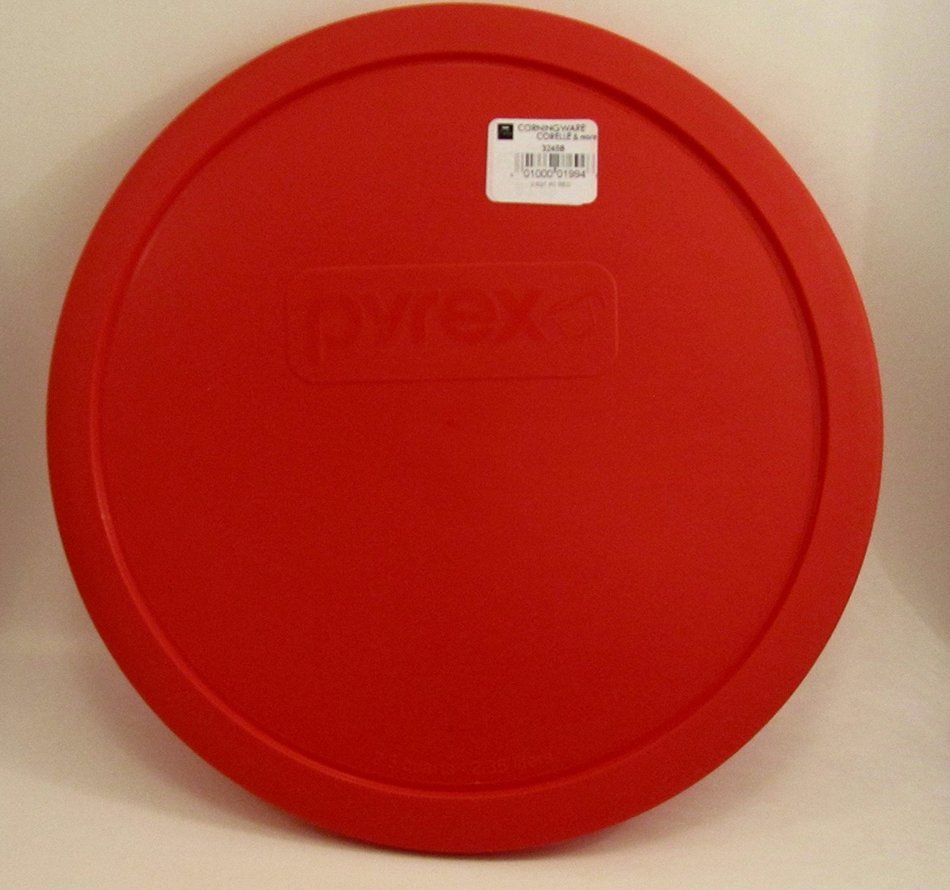 Pyrex Red Plastic Lid for 2.5 Quart Round Mixing Bowl