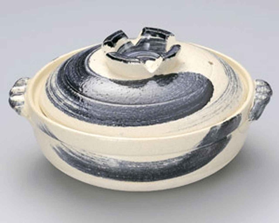 Gosu Brusho for 5-6 persons 13inch Donabe Japanese Hot pot Beige Ceramic Made in Japan