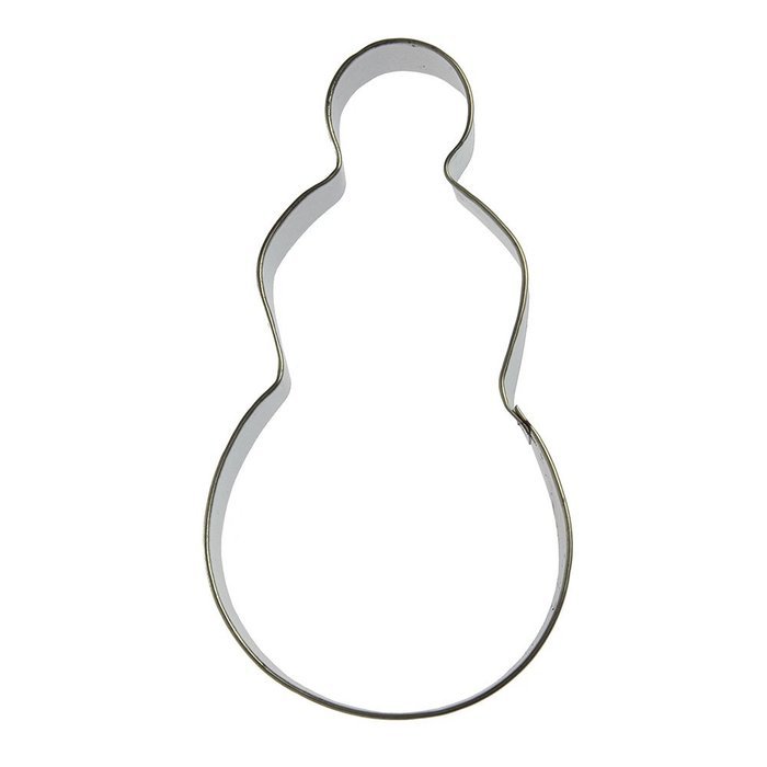 Foose Primitive Snowman Cookie Cutter 4.75 in