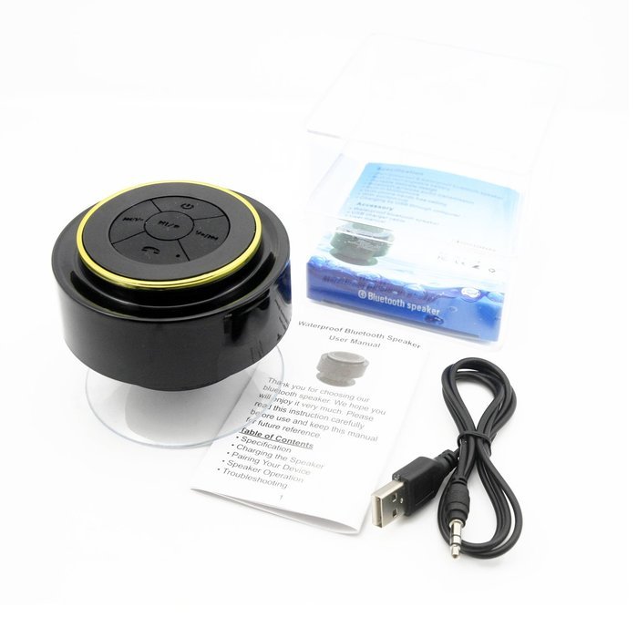 KONG KIM IPX7 100% Waterproof & Dust-proof Floating Bluetooth Shower Speaker - Compatible with all Bluetooth devices... N22