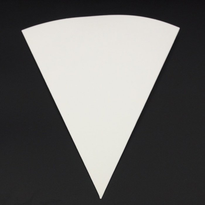 iGodee Triangle White Oiled Paper Food-grade Home Kitchen Food Presentation Tableware Pack of 50 Pcs INF0027