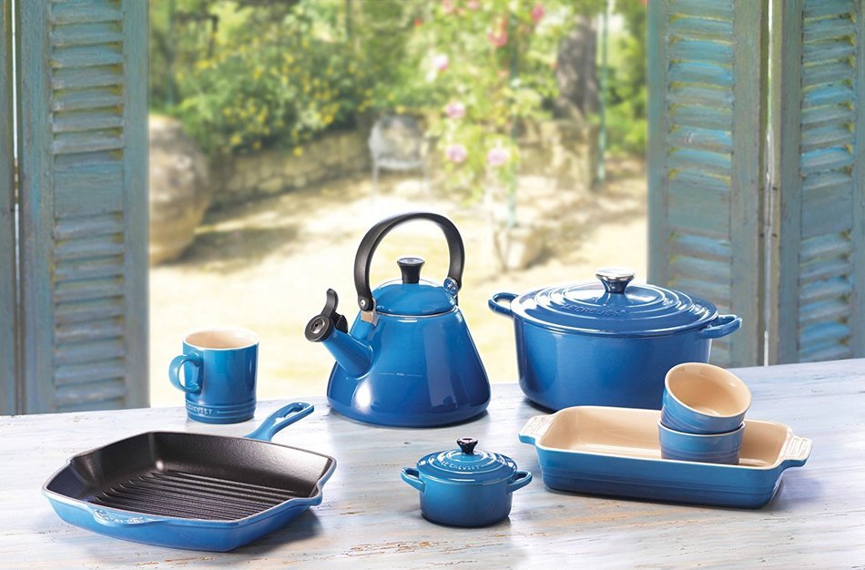 Le Creuset Stoneware 7-by-5-Inch Rectangular Dish, Marseille N4