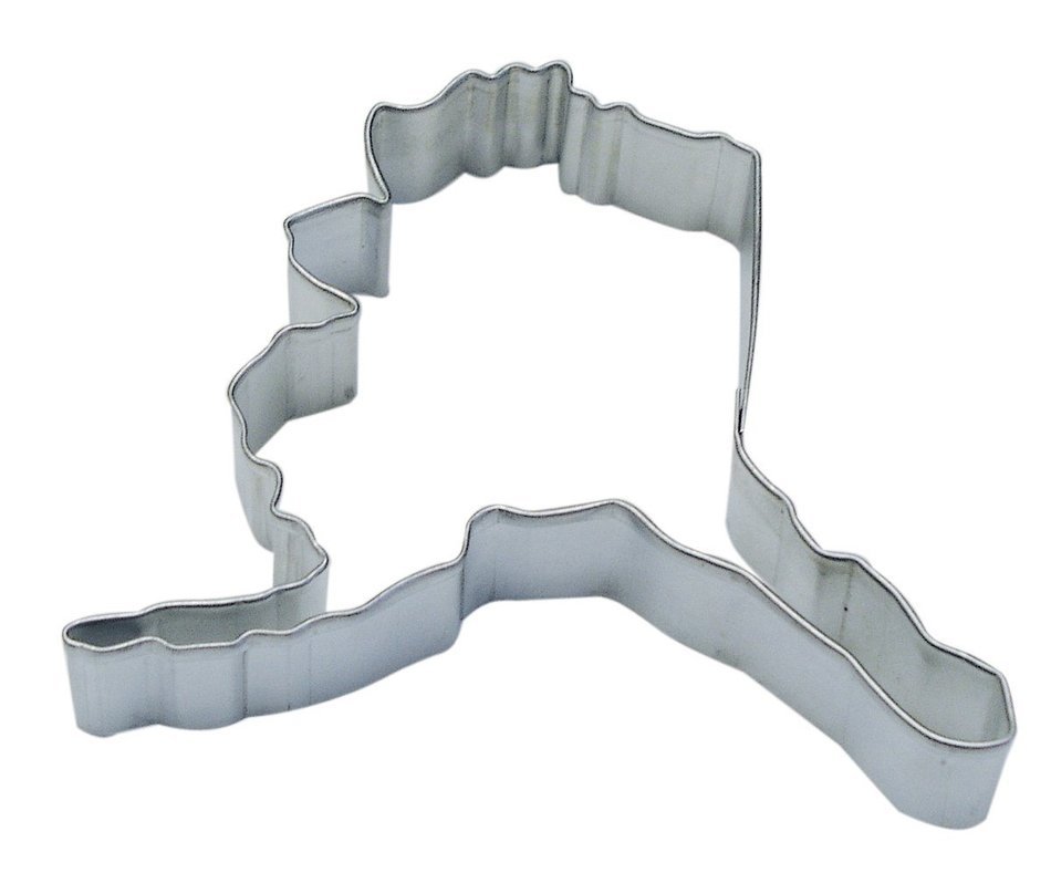 R&M Alaska State Cookie Cutter in Durable, Economical, Tinplated Steel