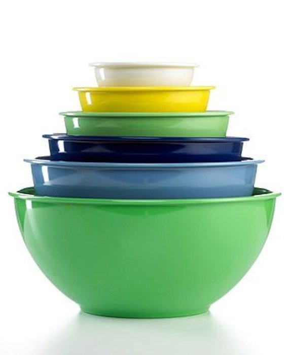 Martha Stewart Collection Set of 6 Melamine Mixing Bowls N2