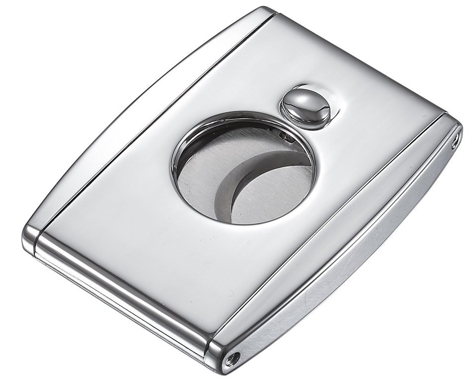 Visol Products High Polished Ryuu Double Guillotine Cigar Cutter, Chrome N2