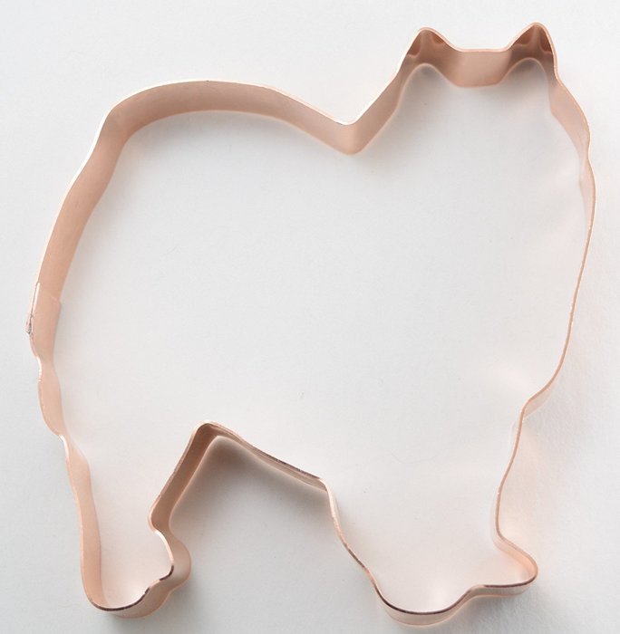 American Eskimo Dog Copper Cookie Cutter
