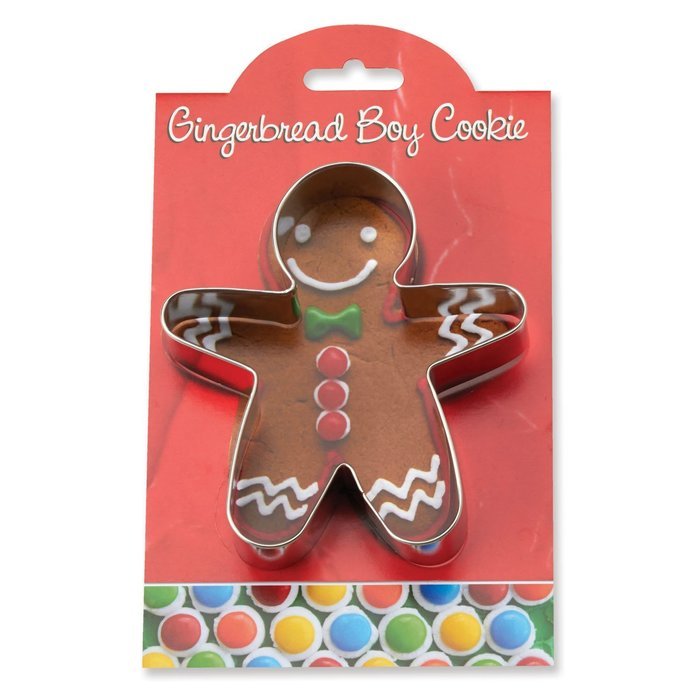 Gingerbread Boy Cookie and Fondant Cutter - Ann Clark - 4.4 Inches - US Tin Plated Steel