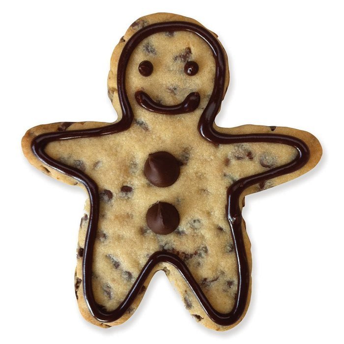 Gingerbread Boy Cookie and Fondant Cutter - Ann Clark - 4.4 Inches - US Tin Plated Steel N2