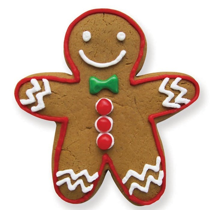 Gingerbread Boy Cookie and Fondant Cutter - Ann Clark - 4.4 Inches - US Tin Plated Steel N3