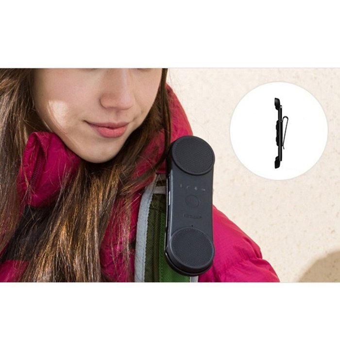 [3-in-1] Universal Portable Bluetooth Stereo Speaker Handset w/ Bike Mount, Sun Visor Clip, & Outdoor cradle N3