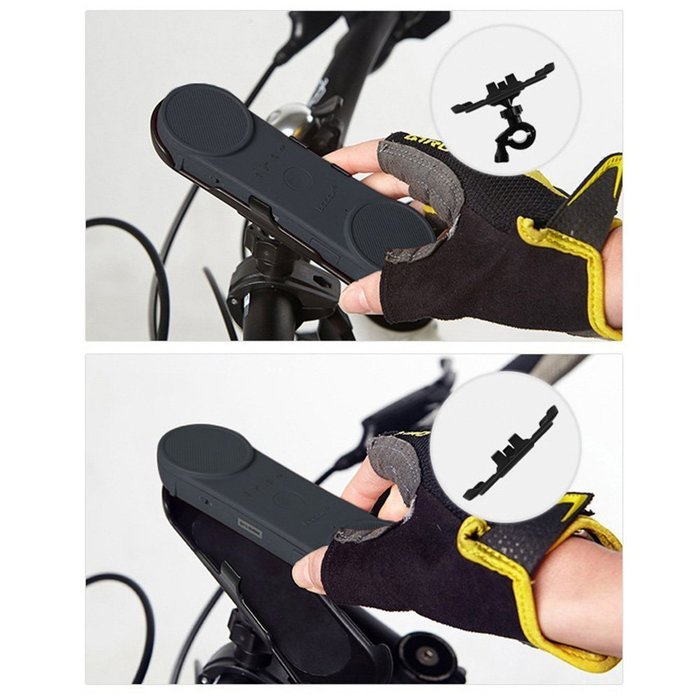 [3-in-1] Universal Portable Bluetooth Stereo Speaker Handset w/ Bike Mount, Sun Visor Clip, & Outdoor cradle N6