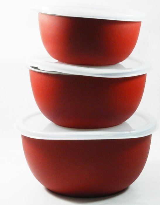 Stainless Steel 6-Piece Mixing Storing and Serving Bowl Set with Lids