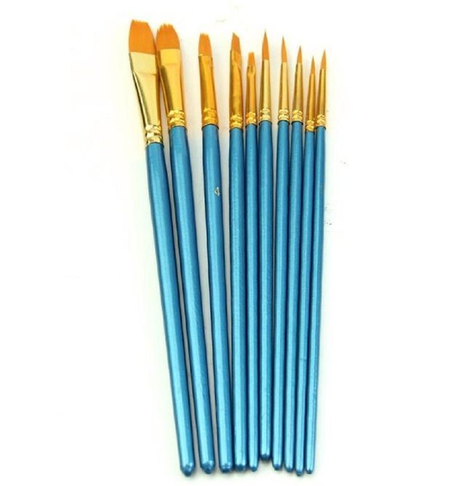 Mikey Store Set of Art Paint Brush Set for Watercolor Professional Paint Brushes Watercolor Oil Acrylic Painting... N3